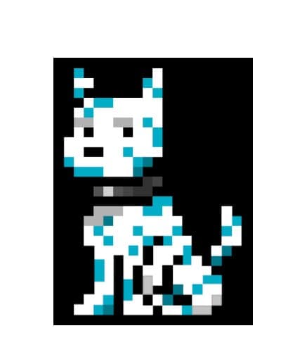 Swerve pixel dog mark — @SwerveMetaX Blue spotted pixel dog, the public mark of Swerve